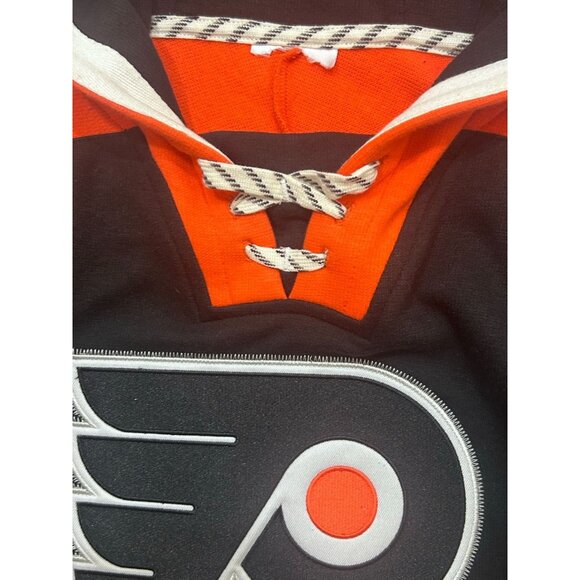 Outerstuff NHL Youth Boys Philadelphia Flyers Ageless Must-Have Lace Up Hoodie - Picture 3 of 9